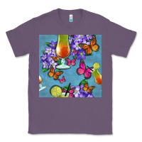 Lavender butterfly cocktail Classic Tee - BundleAndBundleShop
