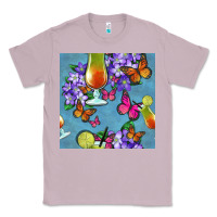 Lilac butterfly cocktail Classic Tee - BundleAndBundleShop