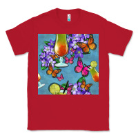 Red butterfly cocktail Classic Tee - BundleAndBundleShop