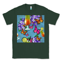 Sports Green butterfly cocktail Classic Tee - BundleAndBundleShop