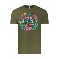 Vintage Olive i'm a jesus lovin' Vintage Tee - Artiststas