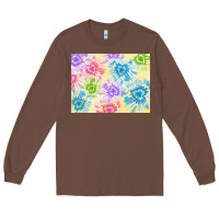 Chestnut tie dye heart shaped background 3200x2400 Long Sleeve Tee - AdoDesignShop