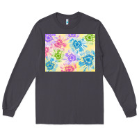 Smoke tie dye heart shaped background 3200x2400 Long Sleeve Tee - AdoDesignShop