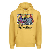 Antique Gold I Want Hippopotamus For Christmas Premium Hoodie - Bettercallsaul