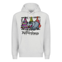 Dove Grey I Want Hippopotamus For Christmas Premium Hoodie - Bettercallsaul