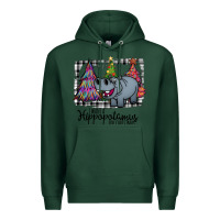 Sports Green I Want Hippopotamus For Christmas Premium Hoodie - Bettercallsaul