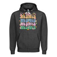 Charcoal Heather easter mama Zipper Hoodie - MaliasSmallBusiness