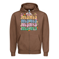 Chestnut easter mama Zipper Hoodie - MaliasSmallBusiness