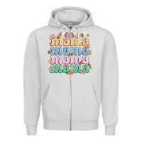 Dove Grey easter mama Zipper Hoodie - MaliasSmallBusiness