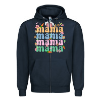 Navy easter mama Zipper Hoodie - MaliasSmallBusiness