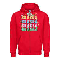 Red easter mama Zipper Hoodie - MaliasSmallBusiness