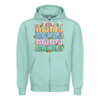 Seafoam easter mama Zipper Hoodie - MaliasSmallBusiness