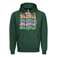Sports Green easter mama Zipper Hoodie - MaliasSmallBusiness