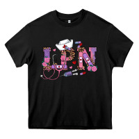 Black valentines day lpn Heavy Core Tee - RanaPortraitStore