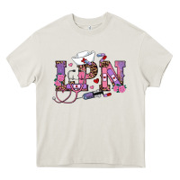 Cream valentines day lpn Heavy Core Tee - RanaPortraitStore