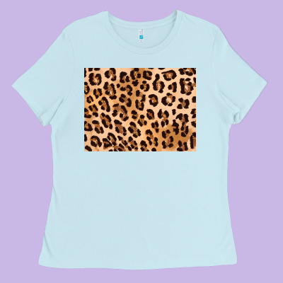 Leopard Background Gold 3200x2400 Ladies Tee Designed By Adodesignshop