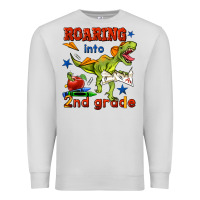 Dove Grey roaring into 2nd grade Premium Sweatshirt - BundleAndBundleShop