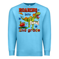 Ocean Blue roaring into 2nd grade Premium Sweatshirt - BundleAndBundleShop