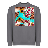 Storm baseball leopard turquoise cactus sunflower seamless pattern Heavyweight Sweatshirt - JahusDesignShop