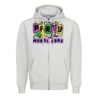 Aint No Party Like Mardi Gras Zipper Hoodie | Teevron