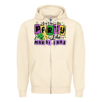 Sandshell aint no party like mardi gras Zipper Hoodie - MaliasSmallBusiness