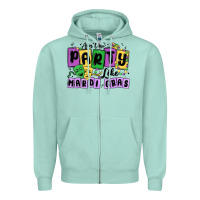 Seafoam aint no party like mardi gras Zipper Hoodie - MaliasSmallBusiness