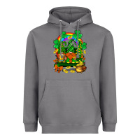 Storm st. patricks gnomes truck with rainbow Heavyweight Hoodie - BundleAndBundleShop
