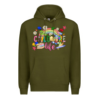 Army Green childcare life Premium Hoodie - JahusDesignShop