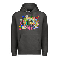 Charcoal Heather childcare life Premium Hoodie - JahusDesignShop