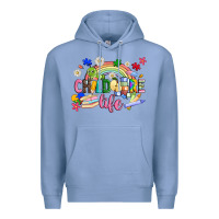 Colony Blue childcare life Premium Hoodie - JahusDesignShop