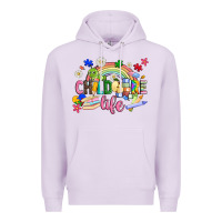 Lilac childcare life Premium Hoodie - JahusDesignShop