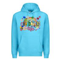 Ocean Blue childcare life Premium Hoodie - JahusDesignShop