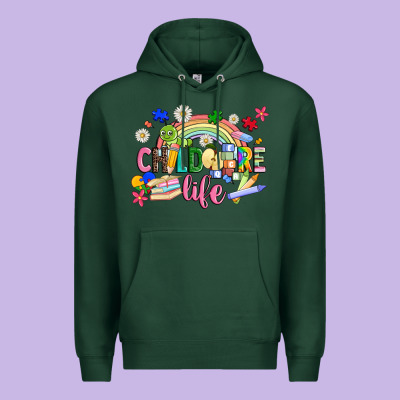 Childcare Life Premium Hoodie Designed By Jahusdesignshop