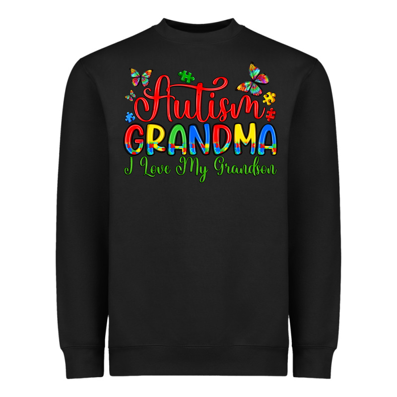 Autism Grandma I Love My Grandson Heavyweight Sweatshirt by Artiststas | Teevron