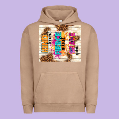 Kind Heart Fierce Mind Brave Spirit Urban Hoodie Designed By Tumblerdesignbyshophia