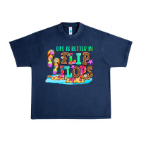 Navy life is better in flip flops Urban Heavy Tee - AdoDesignShop