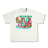 Pistachio life is better in flip flops Urban Heavy Tee - AdoDesignShop