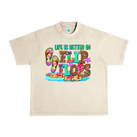 Sandshell life is better in flip flops Urban Heavy Tee - AdoDesignShop