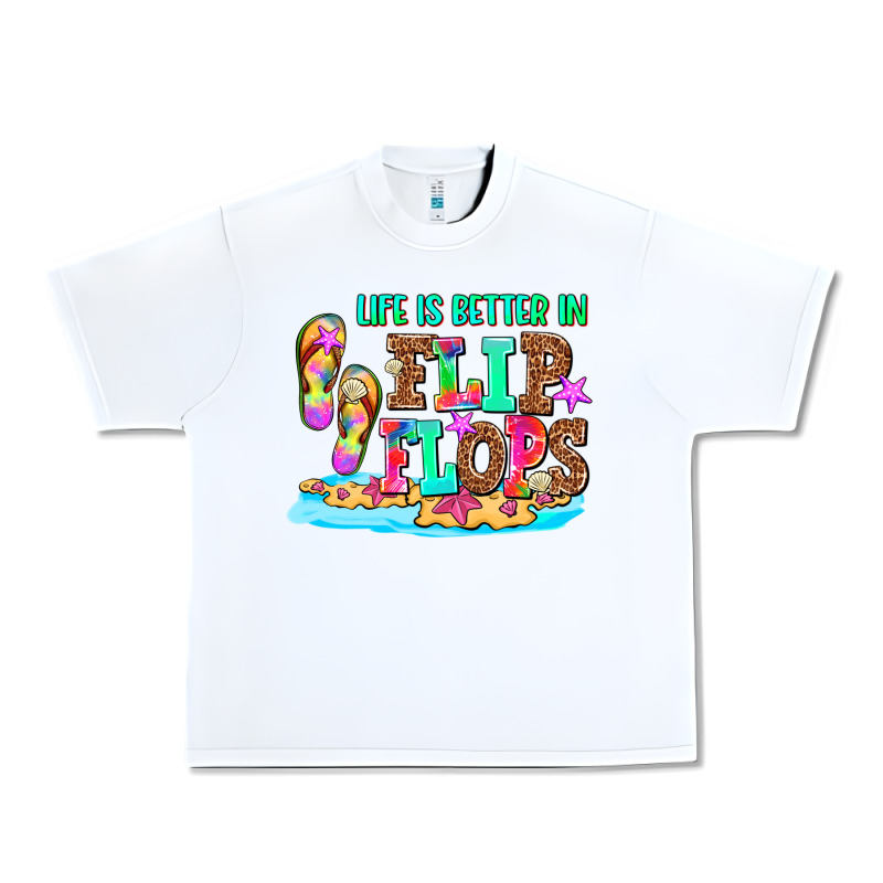 Life Is Better In Flip Flops Urban Heavy Tee by AdoDesignShop | Teevron