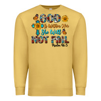 Antique Gold god is within her she will not fail Premium Sweatshirt - BundleAndBundleShop