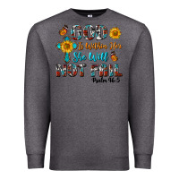 Charcoal Heather god is within her she will not fail Premium Sweatshirt - BundleAndBundleShop