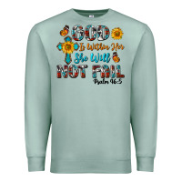 Seafoam god is within her she will not fail Premium Sweatshirt - BundleAndBundleShop