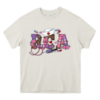 Cream valentines day Heavy Core Tee - RanaPortraitStore