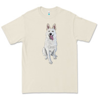 Bone Hand Drawing White Shepherd Premium Tee - RanaPortraitStore