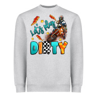 Heather Grey let's play dirty Heavyweight Sweatshirt - Artiststas