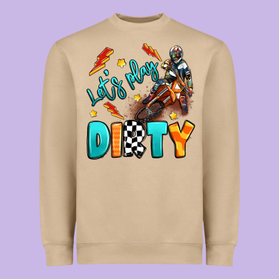 Let's Play Dirty Heavyweight Sweatshirt Designed By Artiststas
