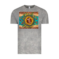 Cloud Rock football leopard turquoise sunflower Vintage Tee - JahusDesignShop