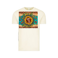 Vintage Arctic football leopard turquoise sunflower Vintage Tee - JahusDesignShop