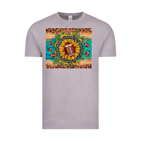 Vintage Zinc football leopard turquoise sunflower Vintage Tee - JahusDesignShop