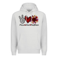 Dove Grey peace love sunflower Premium Hoodie - Bettercallsaul